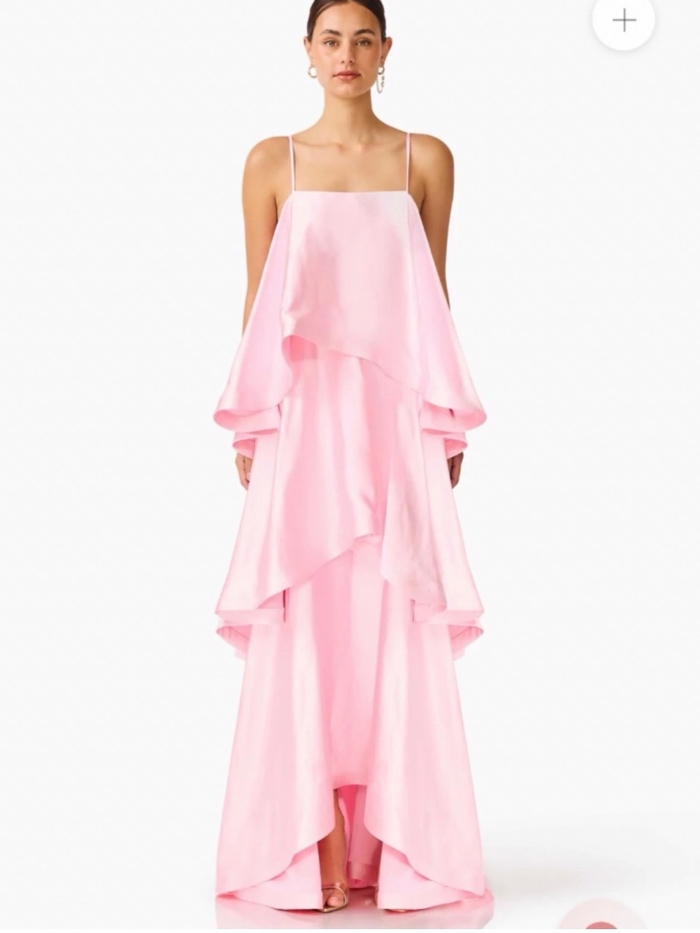 ELLIATT Tilly Tiered Maxi Dress - Pink - Size M